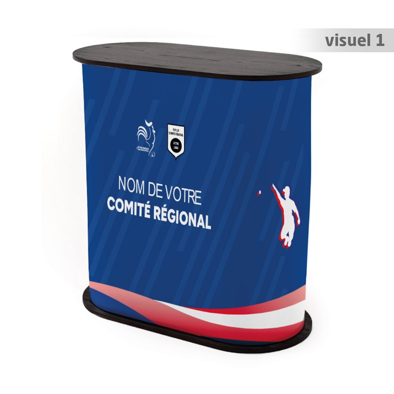 Comptoir d'accueil oval