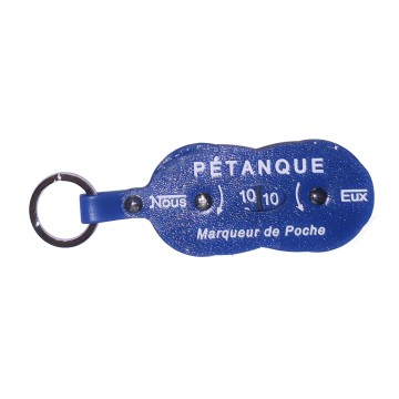 Marqueur de score pétanque format poche - MS Pétanque bleu/rouge